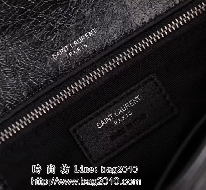YSL聖羅蘭 專櫃對版同步新款 爆裂抓皺皮百搭鏈條包 504865 YAS1133